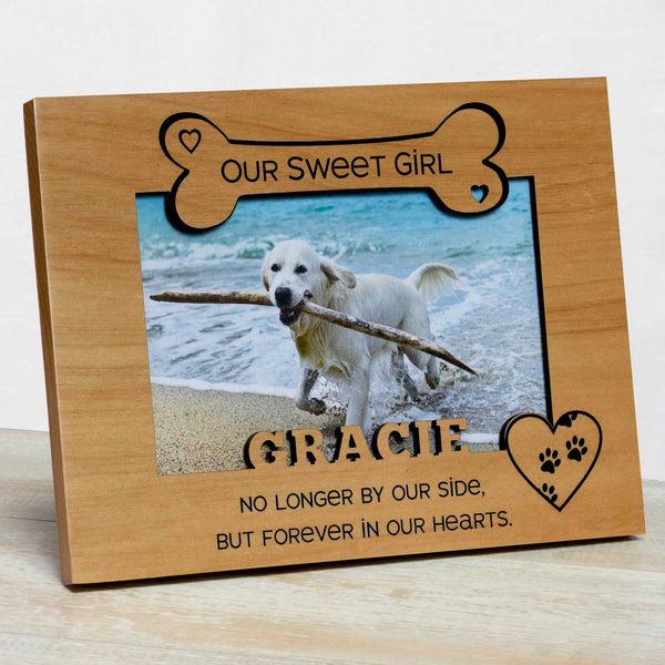 Dog with Bone- Natural wood