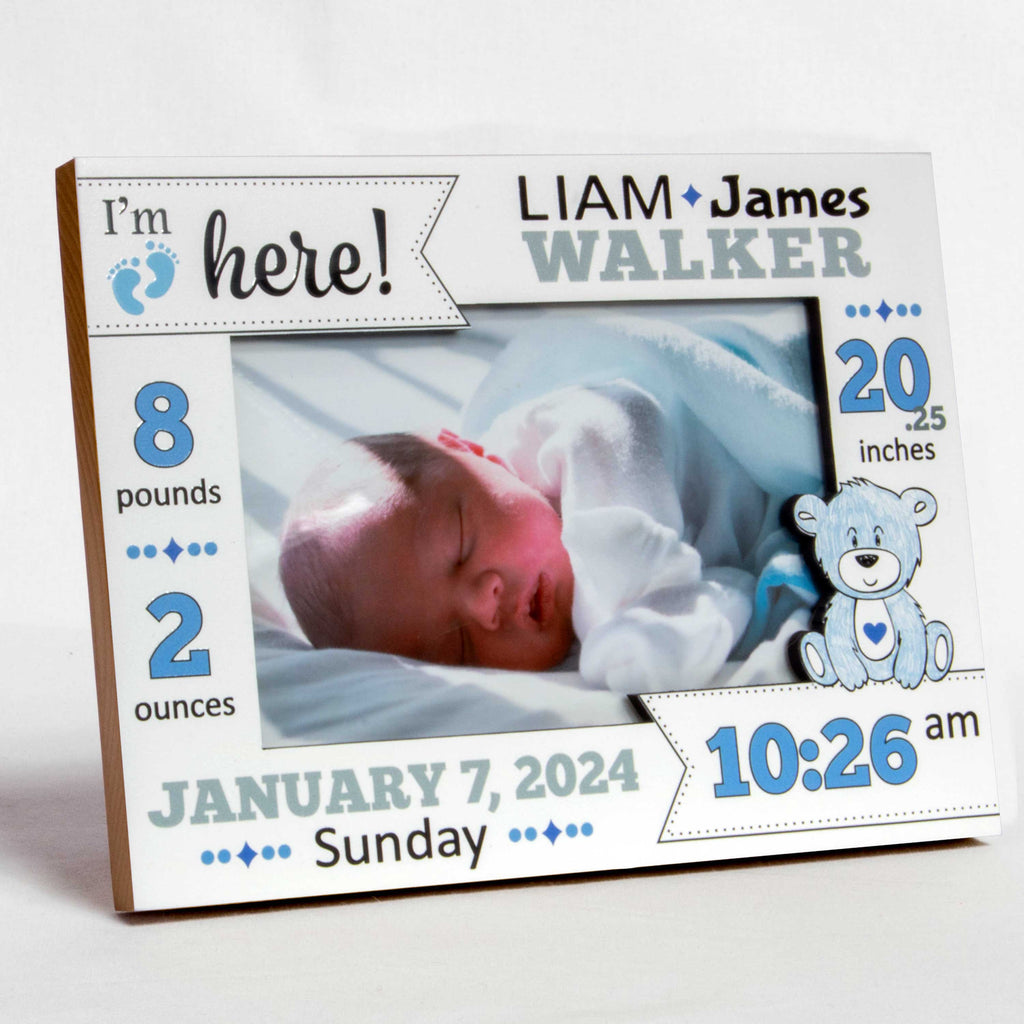 I'm Here! Birth Stats - Boy -Bear